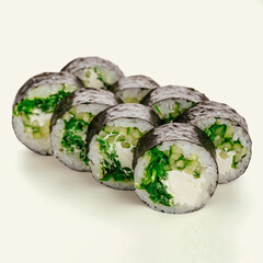 Fresh maki rolls with cucumber and cream cheese © Cavan