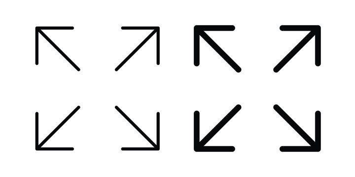 Expand icon. web black icon design.