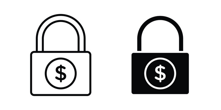 Fixed price icon. web black icon design.
