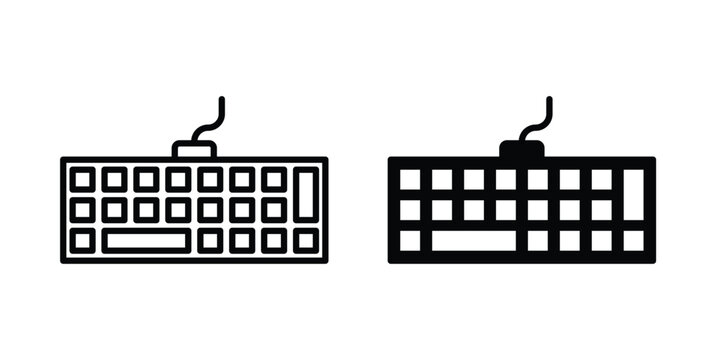 Keyboard icon. web black icon design.