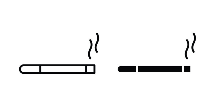 Smoking icon. web black icon design.