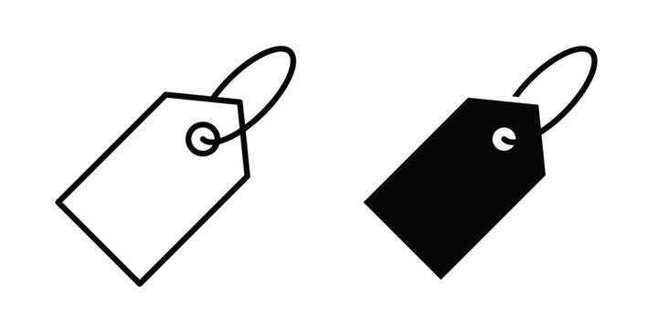 Tag icon. web black icon design.