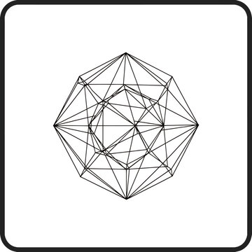 Geometric Polyhedron Structure Model.