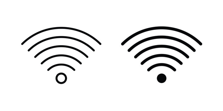 Wifi icon. web black icon design.