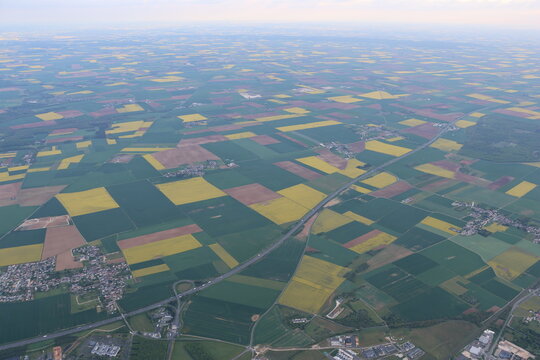 Campagne vue du ciel