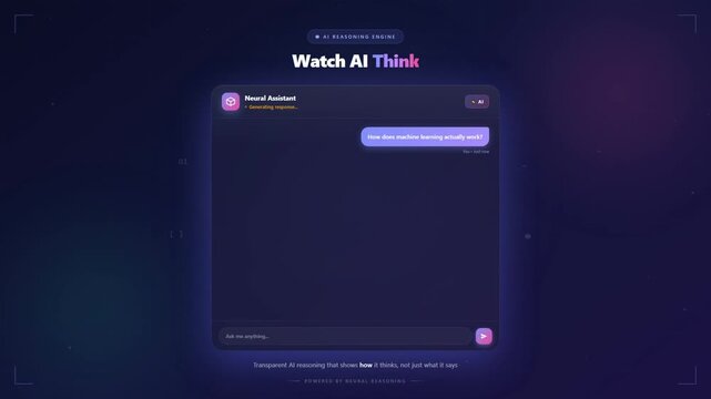 Artificial intelligence reasoning engine generating response interface