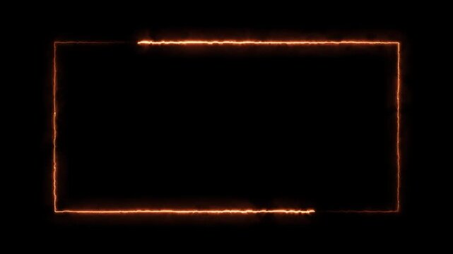abstract neon rectangle frame animation screen looping. live concert wall neon gradient web element
