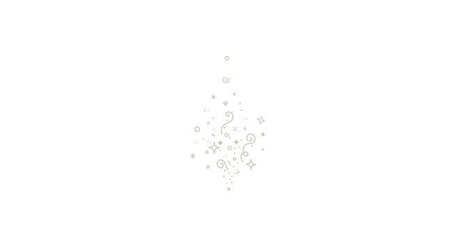 Gray particles floating in air.