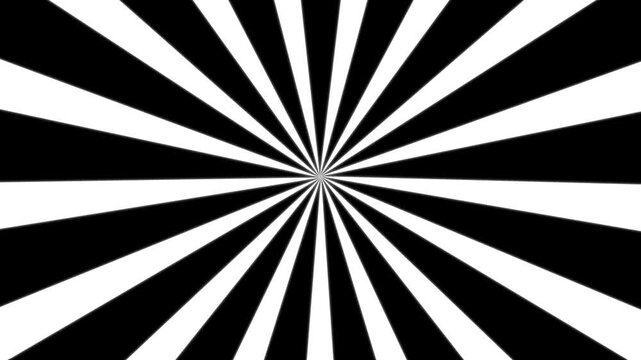 White sunburst rays rotating background animation.