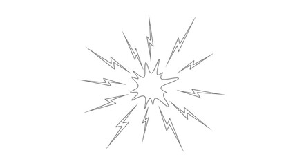Fototapeta premium Explosion blast effect graphic design element.
