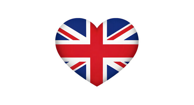 nited Kingdom Flag Heart PNG &mdash; Ikon Hati Bendera Inggris Raya PNG