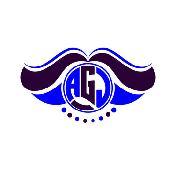 AGJ letter logo creative design. AGJ unique design