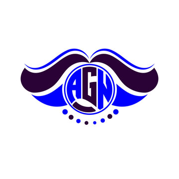 AGN letter logo creative design. AGN unique design