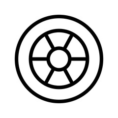 Fototapeta premium Dynamic Wheel Icon Collection for Automotive Design, Transportation and Mechanical Engineering