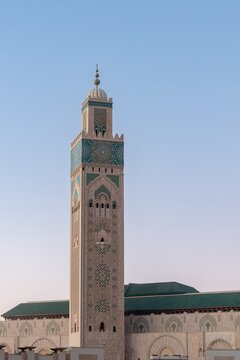 Minaret of the Hassan II Mosque in Casablanca, Morocco