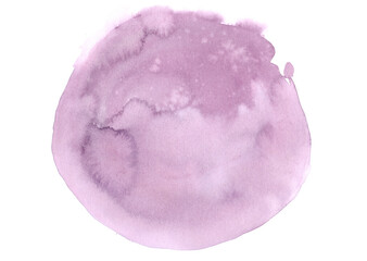 Purple Watercolor Circle Texture Isolated on Transparent Background © YH ART