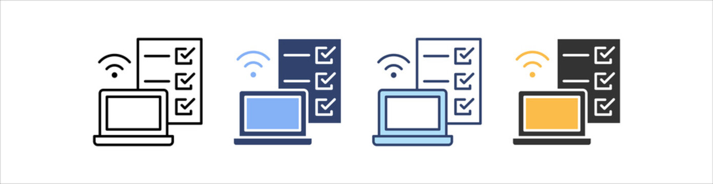 Task Icon Set Multiple Style Collection