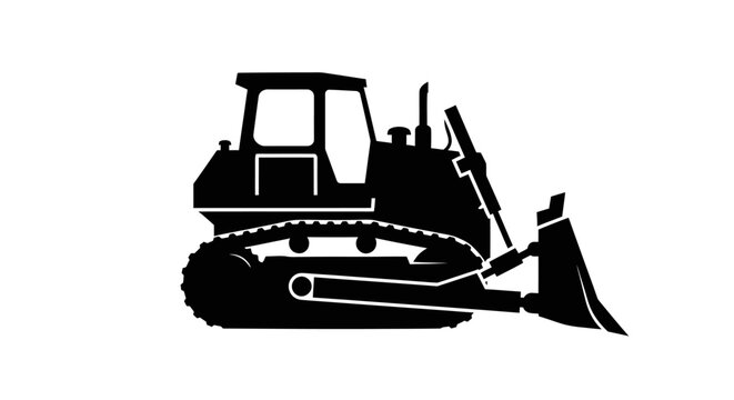 Bulldozer Construction Equipment Vehicle.