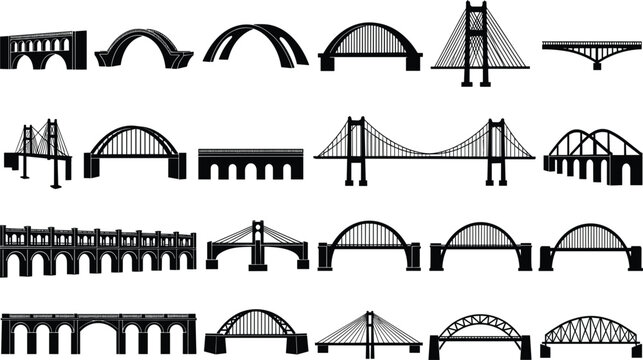 vector illustration of bridge