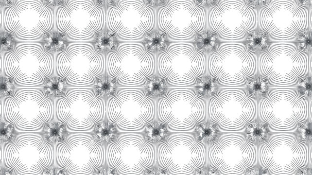 Abstract Halftone Snake Skin Pattern Seamless Black and White Geometric Background