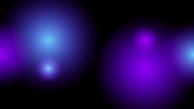Abstract deep ocean wavy gradient of vibrant cosmic violet and glowing cyan, seamlessly animating with fluid motion on a solid black backdrop. A dynamic 2D loop.