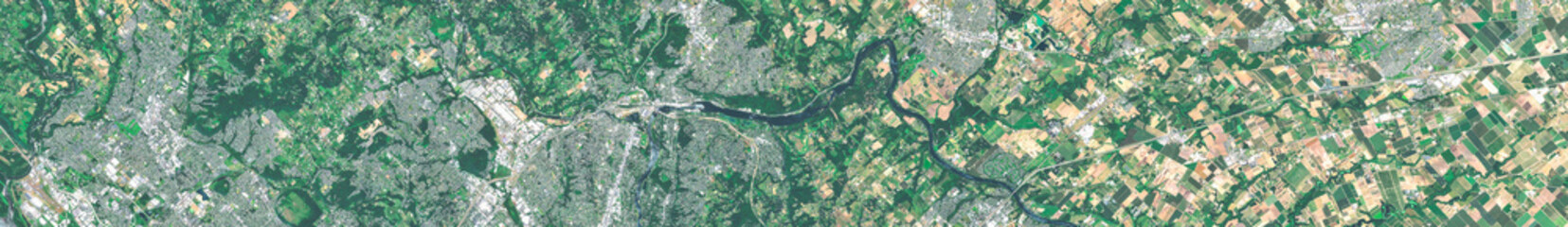 Fototapeta premium Portland USA on open data satellite image 
