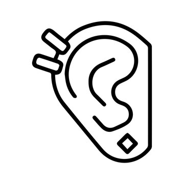 Ear piercings icon