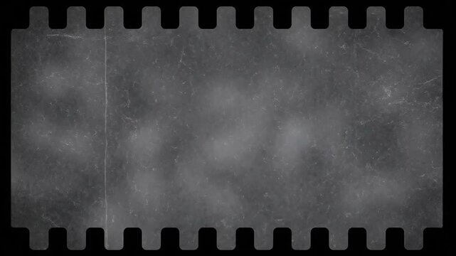 Grungy black film scratch texture loop with smoky vignette and vintage projection frame for cinematic background overlay 4K