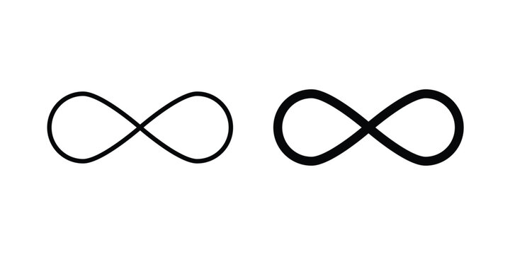 Infinity icon illustration simple design elements