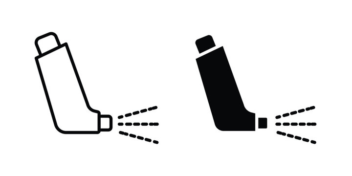 Inhaler icon illustration simple design elements