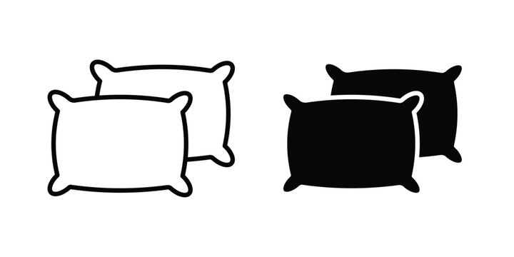 Pillow icon illustration simple design elements