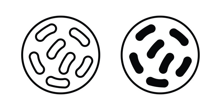 Probiotics icon illustration simple design elements