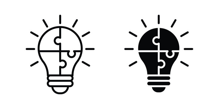 Problem solving icon illustration simple design elements