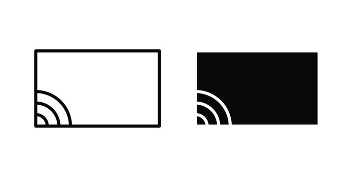 Screencast icon illustration simple design elements