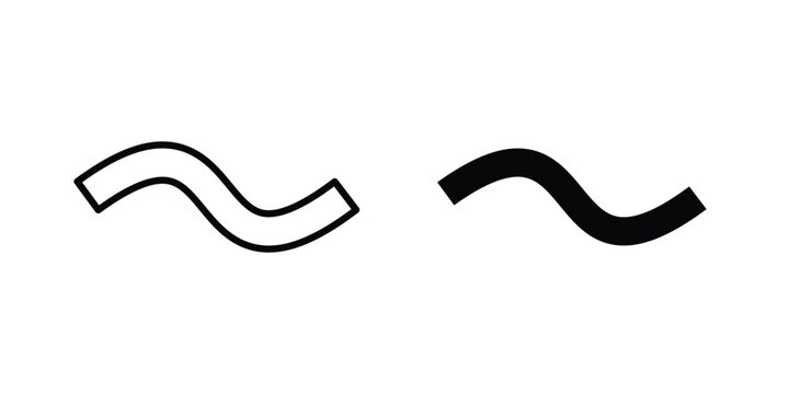 Tilde icon illustration simple design elements