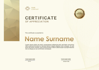 Fototapeta premium modern design template certificate
