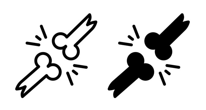 Bones icons pack. vector illustrations designs