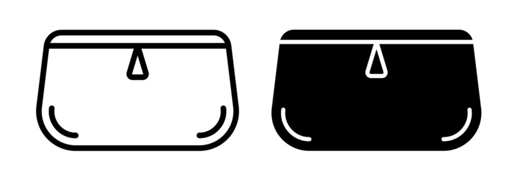 Cosmetic bag icons pack. vector illustrations designs