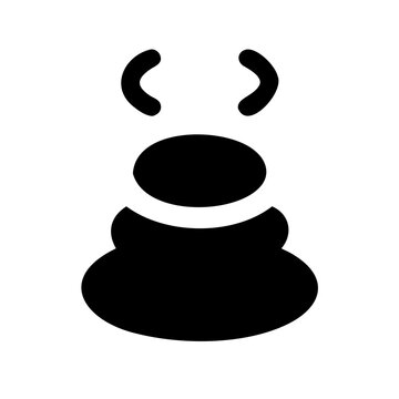 Minimalist code brackets icon on a button - Simple black and white icon showing curly brackets symbolizing code on a button shape for tech or programming use.