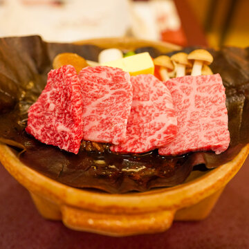 Japanese Wagyu beef is renowned for its exceptional marbling, resulting in a tender, melt-in-your-mouth texture.