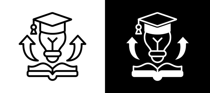 Skills Training whiteblack icon