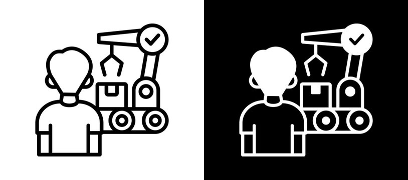 Industry Training whiteblack icon