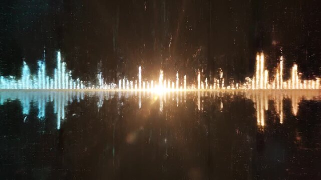 Sound Wave Visuals aurora borealis vector