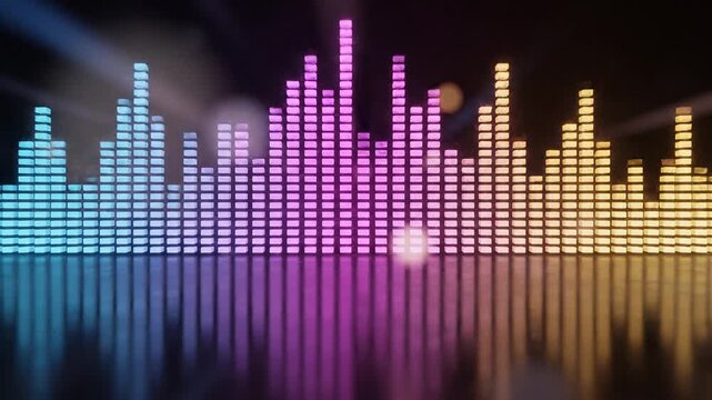 Vibrant Sound Wave Graphic aurora borealis vector