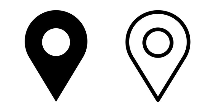 地図のアイコン 2個セット ベクター素材