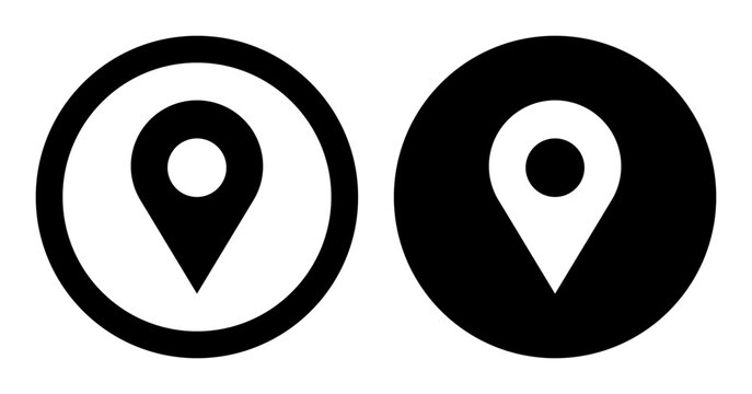 地図のアイコン 2個セット ベクター素材