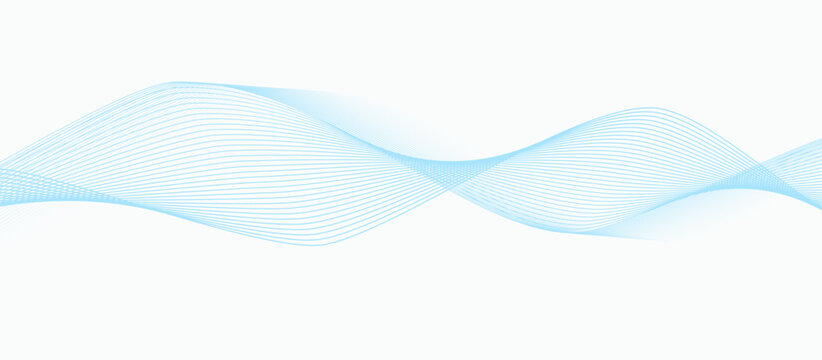Wave-like spiral. Curved path of dots and lines. Vector image.