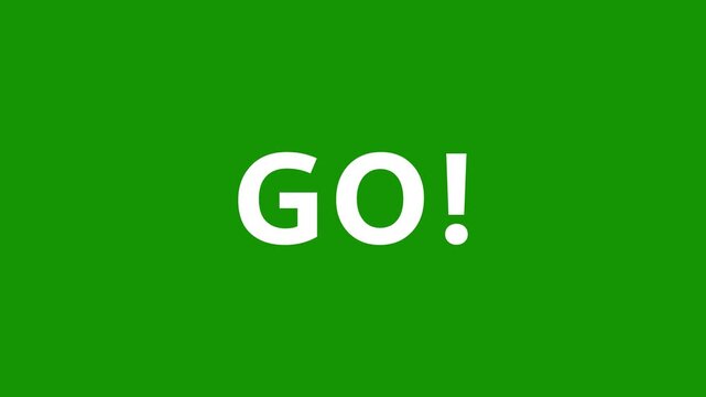 3 2 1 Go Countdown Animation Motion Graphics | Green Screen Start Overlay