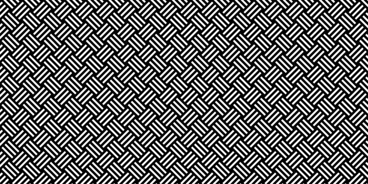 Minimal line Seamless geometric pattern with shapes. Decoration and maze ornament square wall tile.