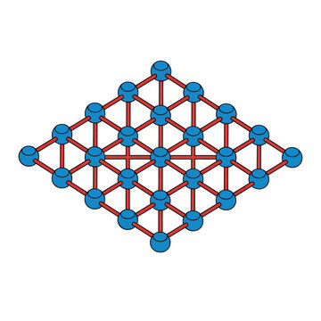 Graphene molecular structure model.